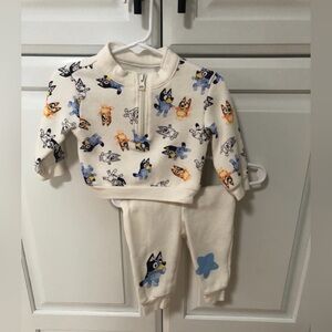 Bluey baby sweatsuit outfit